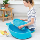Skip Hop - Baby Bath Tub, 3-Stage Smart Sling Tub, Moby, Blue Image 9