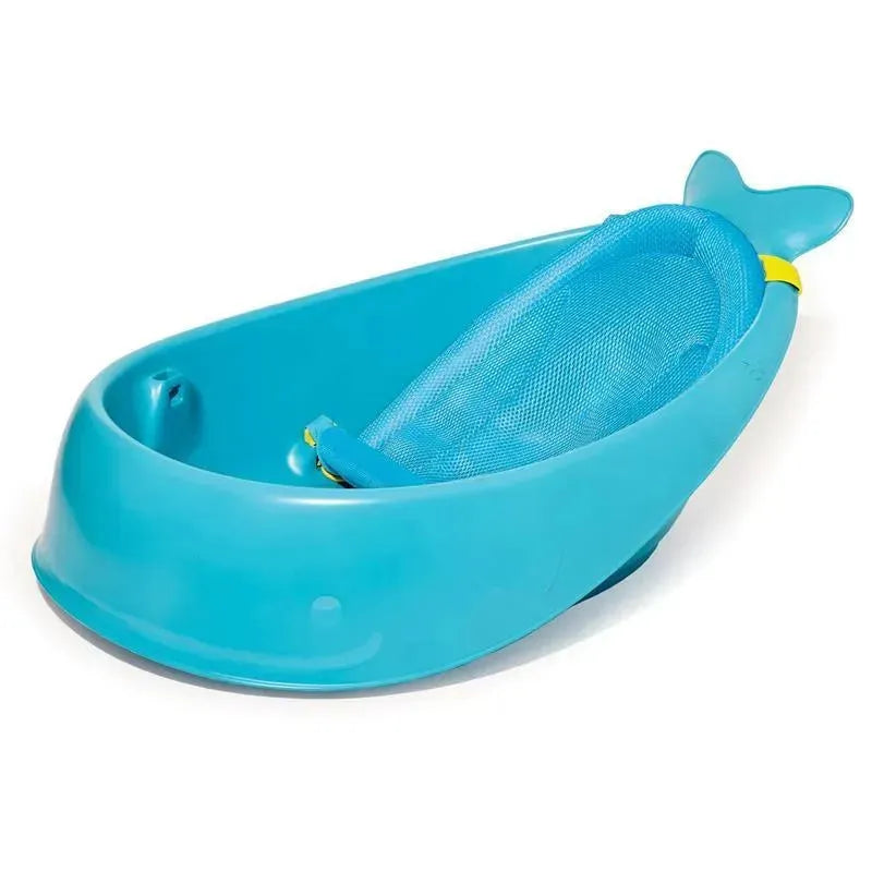 Skip Hop - Baby Bath Tub, 3-Stage Smart Sling Tub, Moby, Blue Image 11