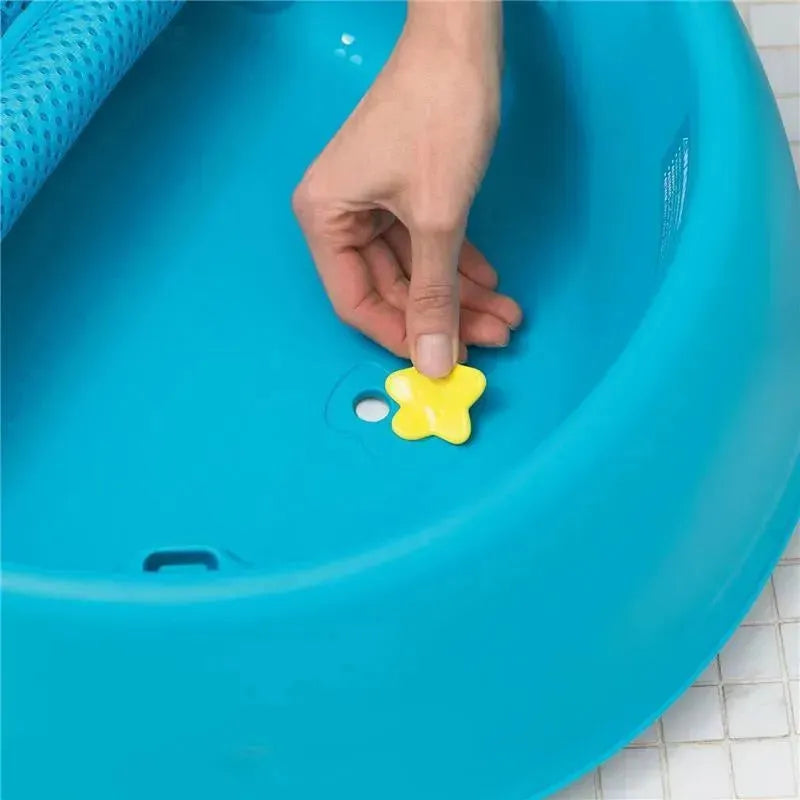 Skip Hop - Baby Bath Tub, 3-Stage Smart Sling Tub, Moby, Blue Image 4