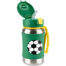 Skip Hop - Sparks Stainless Steel Straw Bottle, Soccer Image 2