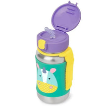 Skip Hop - Zoo Stainless Steel Straw Bottle, Unicorn Image 2