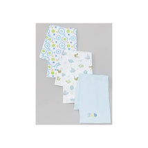 Spasilk Boys Newborn Burp Cloths, Blue 3-Pack Image 1