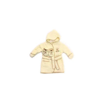 Spasilk Cotton Hooded Terry Bathrobe with Booties-Brown Bear Image 1