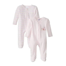 Spasilk Newborn Baby Girl Sleepwear Footies Image 1