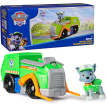Spin Master - Paw Patrol Toy Car with Collectible Action Figure, Sustainably Minded, Rocky Image 1