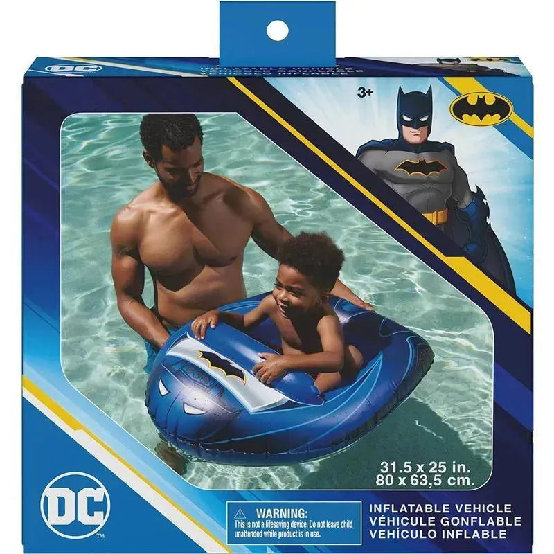Spin Master - Swimways DC Batman Batmobile Inflatable Water Boat Vehicle, for Kids Aged 3 & Up Image 1