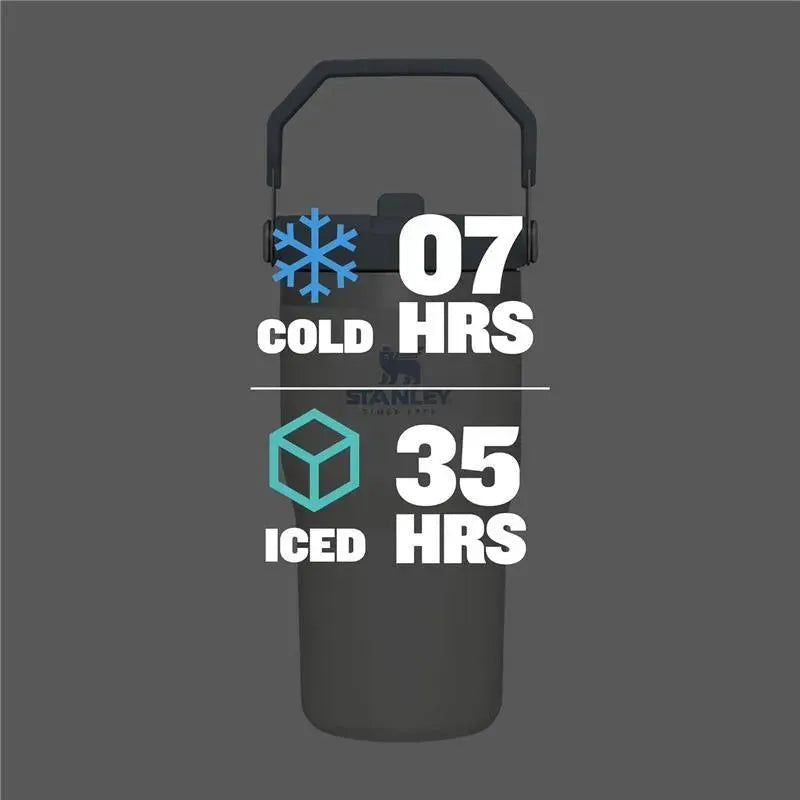 Stanley - 20Oz IceFlow Stainless Steel Tumbler with Straw, Fog Image 3