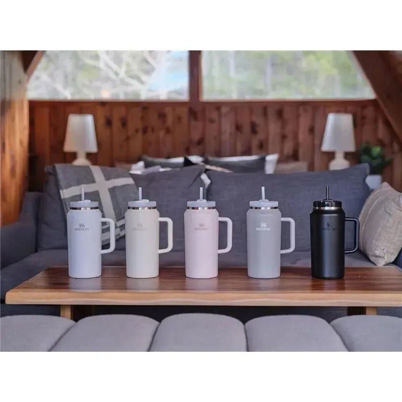 Stanley - 64Oz Quencher H2.0 FlowState Stainless Steel Vacuum Insulated Tumbler, Ash Image 3