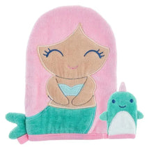 Stephen Joseph - Bath Mitt W/ Finger Puppet, Mermaid Image 1