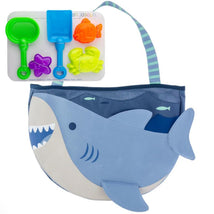 Stephen Joseph - Beach Totes With Sand Toy Play Set, Shark Image 1