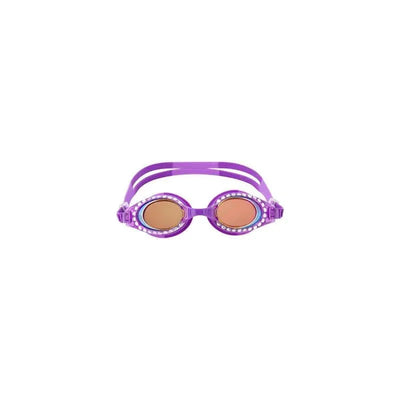 Purple Stephen Joseph Bling Goggles featuring decorative rhinestones and tinted lenses, designed for swimming.