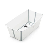 Stokke - Flexi Bath Bundle Folding Baby Bathtub with Newborn Support White/Grey Image 2