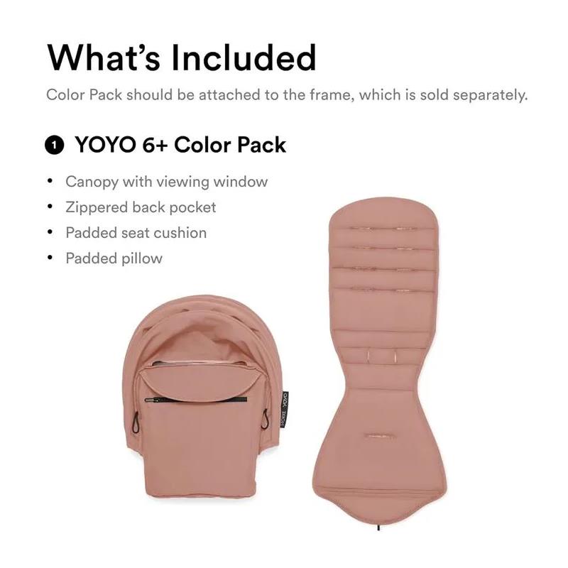Stokke - Yoyo³ Stroller Bundle, Black And White Frame & Ginger 6+ Color Pack Image 4