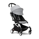 Stokke - Yoyo³ Stroller Bundle, Black And White Frame | Stone 6+ Color Pack | Stone Bassinet Image 4