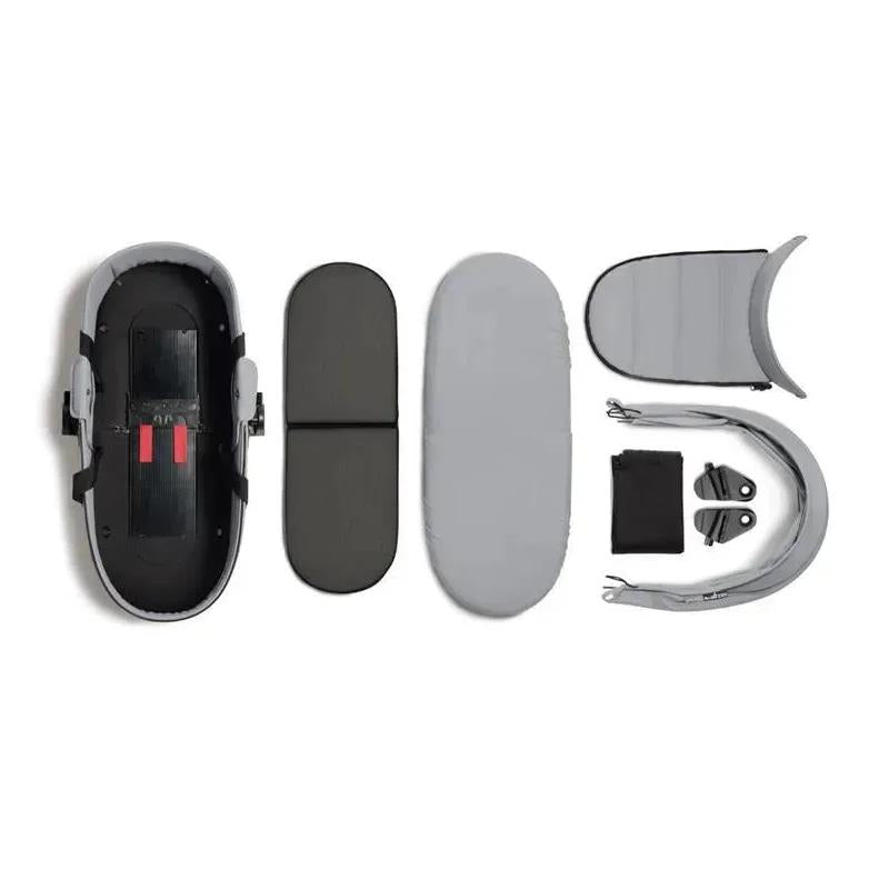 Stokke - Yoyo³ Stroller Bundle, Black And White Frame | Stone 6+ Color Pack | Stone Bassinet Image 9