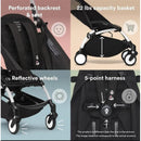 Stokke - Yoyo³ Stroller Bundle, Black And White Frame & Taupe 6+ Color Pack Image 3