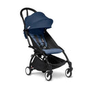 Stokke - Yoyo³ Stroller Bundle, Black Frame | 6+ Air France Color Pack | Navy Bassinet Image 2