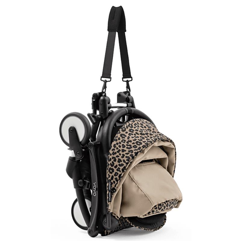 Stokke - Yoyo³ Stroller Bundle, Black Frame & Leopard 6+ Color Pack Image 2