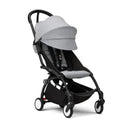 Stokke - Yoyo³ Stroller Bundle, Black Frame | Stone 6+ Color Pack | Stone Bassinet Image 9