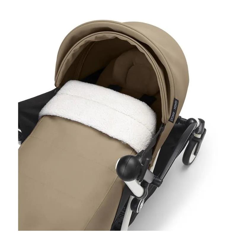 Stokke - Yoyo³ Stroller Bundle, Black Frame | Toffee 6+ Color Pack | Toffee Newborn Pack Image 6