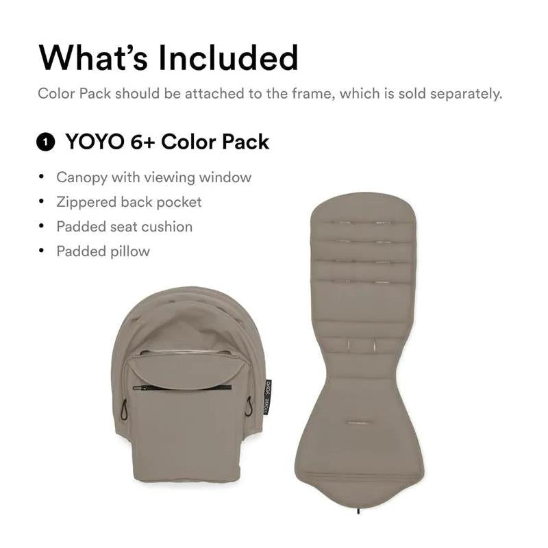 Stokke - Yoyo³ Stroller Frame, Black And White Frame & Olive 6+ Color Pack Image 4