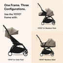 Stokke YOYO3 Frame, Black - Textile Set Not Included - Comes with 5-Point Harness, Multi-Position Reclining Backrest, Canopy Extensions, Padded Sho Image 5