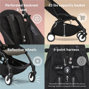 Stokke YOYO3 Frame, Black - Textile Set Not Included - Comes with 5-Point Harness, Multi-Position Reclining Backrest, Canopy Extensions, Padded Sho Image 6