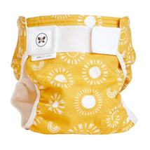 Swaddle Designs Honest Cotton Muslin Hybrid Reusable Cloth Diaper Cover, Shine On Image 1