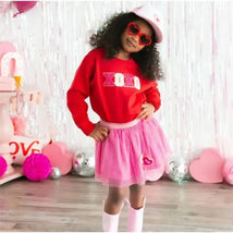 Sweet Wink - Kids Heart Patch Valentine's Day Tutu Image 2