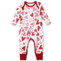 Tesa Babe - Baby Girl's Valentine Hearts Bamboo Romper Image 1