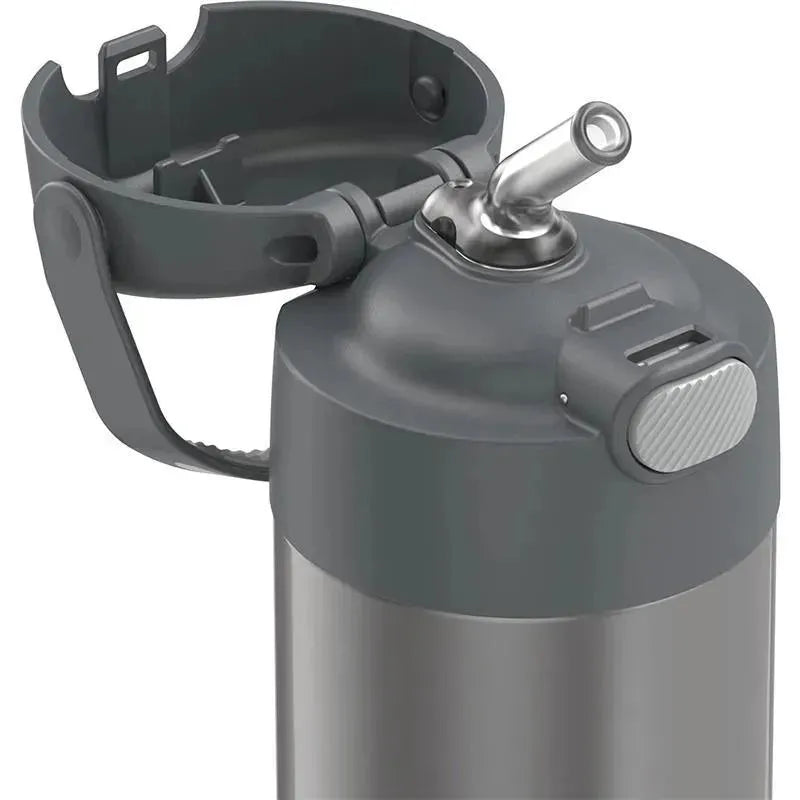 Thermos - 12 Oz. Stainless Steel Funtainer Bottle, Grey Image 3
