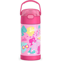 THERMOS - 12Oz Stainless Steel Insulated Straw Bottle, Barbie Image 1