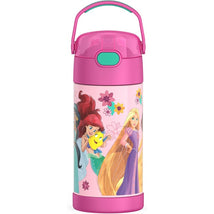 Thermos FUNtainer Stainless Steel Water Bottle 12 oz - Disney Princess Image 1