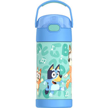 THERMOS FUNTAINER 12Oz Kids Stainless Steel Vacuum Insulated Water Bottle with Lid, Bluey Image 1