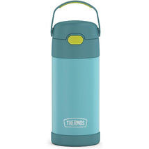 Thermos FUNtainer Stainless Steel Water Bottle 12 oz - Blue & Green Image 1