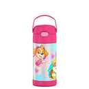 THERMOS - Vacuum Insulated Stainless Steel 12oz Straw Bottle, Paw Patrol Girl Image 1