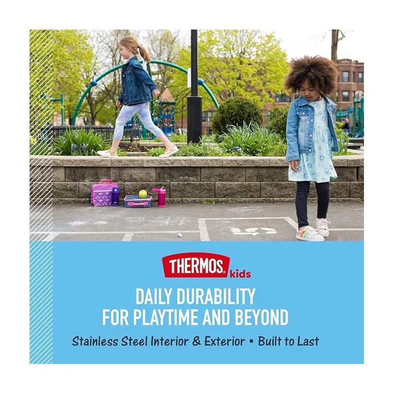 THERMOS - Vacuum Insulated Stainless Steel 12oz Straw Bottle, Trolls3 Image 3