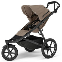 Thule - Urban Glide 3 Single Jogging Stroller + Cup Holder, Tinted Taupe (Brixy Exclusive) Image 1