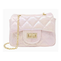 Tiny Treats - Classic Quilted Shiny Mini Bag, Pearl Image 1