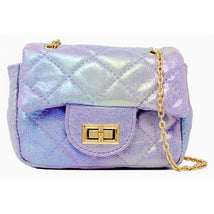 Tiny Treats - Classic Quilted Shiny Mini Bag, Purple Image 1