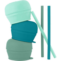 Tomy - Snug Straw 3 Pk Tampas, Verde