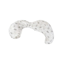 Boppy Total Body Pregnancy Pillow with Removable Pillow Cover- Gray Wispy Leaves Image 1
