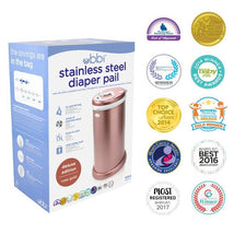 Ubbi Limited Edition Diaper Pail, Rose Gold Image 2