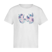 Under Armour Kids - Girl Athletics Club Stripe Tee Pink & White Image 1