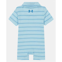 Under Armour - Short Sleeve Stripe Polo Shortall Comb Cotton, Stream Image 2