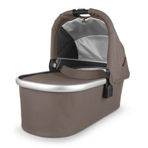 UPPAbaby Bassinet/Compatible with Vista, Cruz, Ridge, Minu Strollers/Overnight Sleep Solution/Mattress, Sheet, and Bug Shield Included/Theo (Dark T Image 1