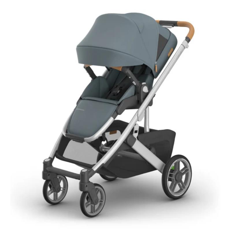 Uppababy - Cruz V3 Stroller Callum (Stone Blue/Silver Frame/Sand Leather) Image 11