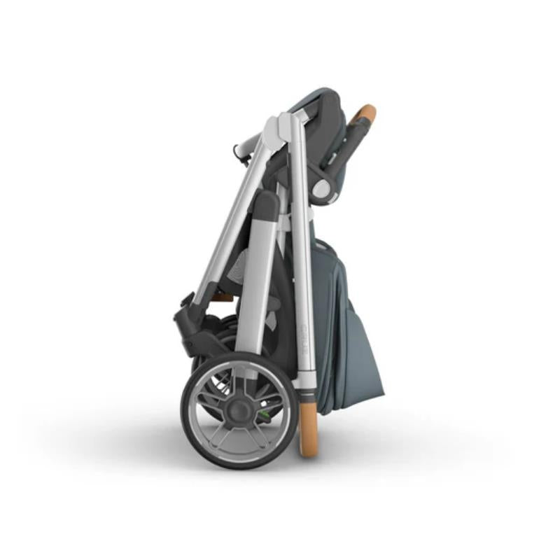 Uppababy - Cruz V3 Stroller Callum (Stone Blue/Silver Frame/Sand Leather) Image 13