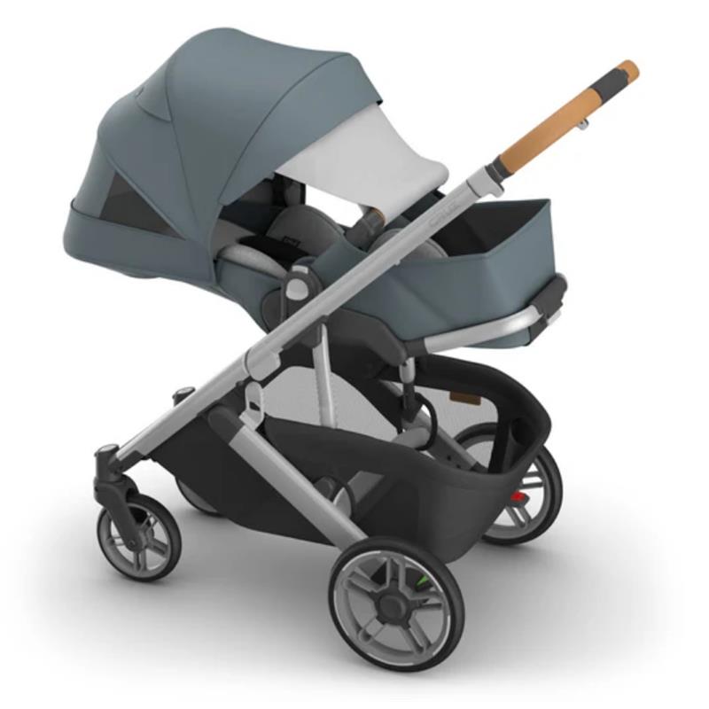 Uppababy - Cruz V3 Stroller Callum (Stone Blue/Silver Frame/Sand Leather) Image 7