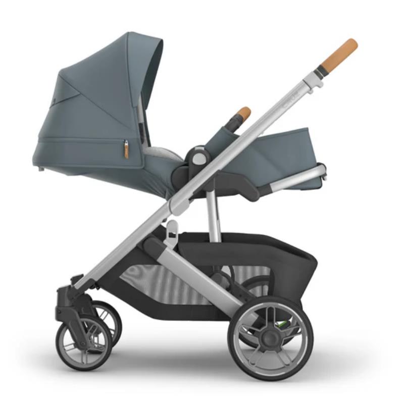 Uppababy - Cruz V3 Stroller Callum (Stone Blue/Silver Frame/Sand Leather) Image 8